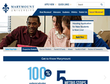 Tablet Screenshot of marymount.edu